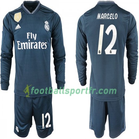 Tenue Real Madrid MARCELO 12 Enfant Extérieur 2018-2019 Maillot de Foot ML